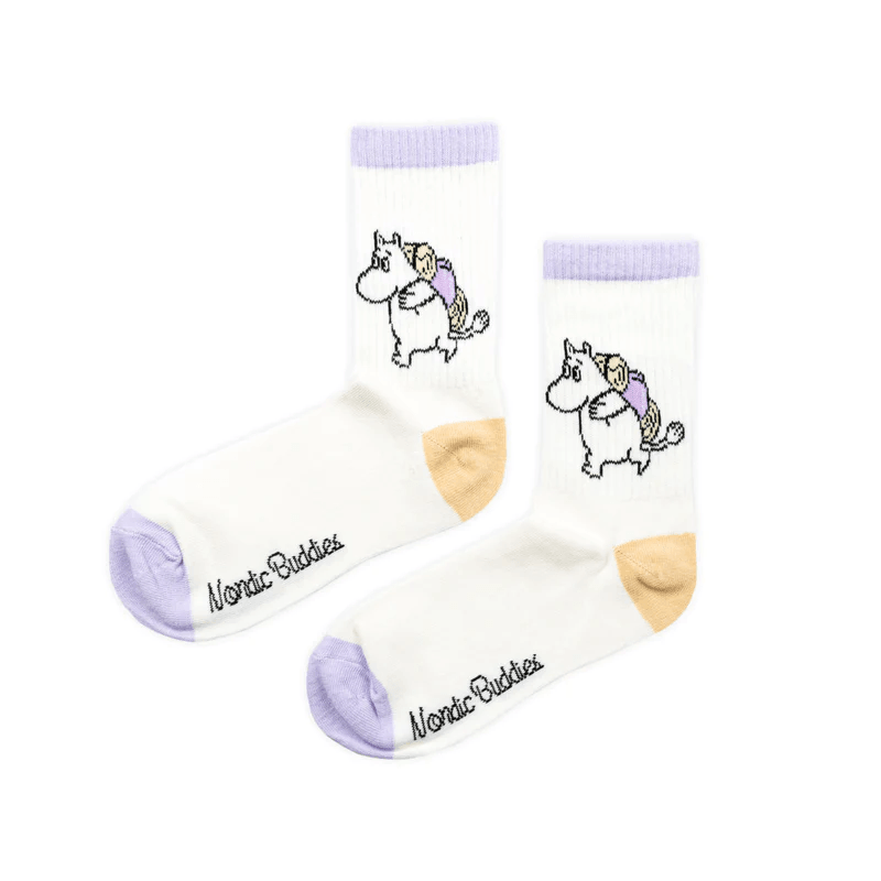 Moomintroll Camping Retro Socks Lila - Nordicbuddies Moomin Shop Maroc