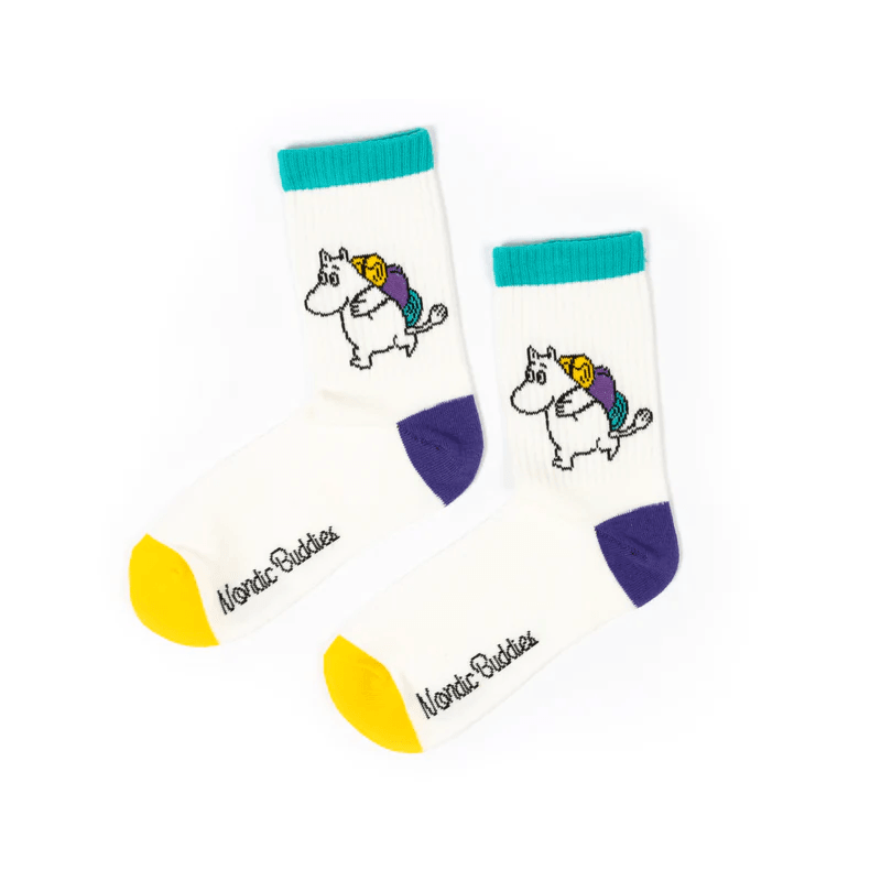 Moomintroll Camping Retro Socks - Nordicbuddies Moomin Shop Maroc