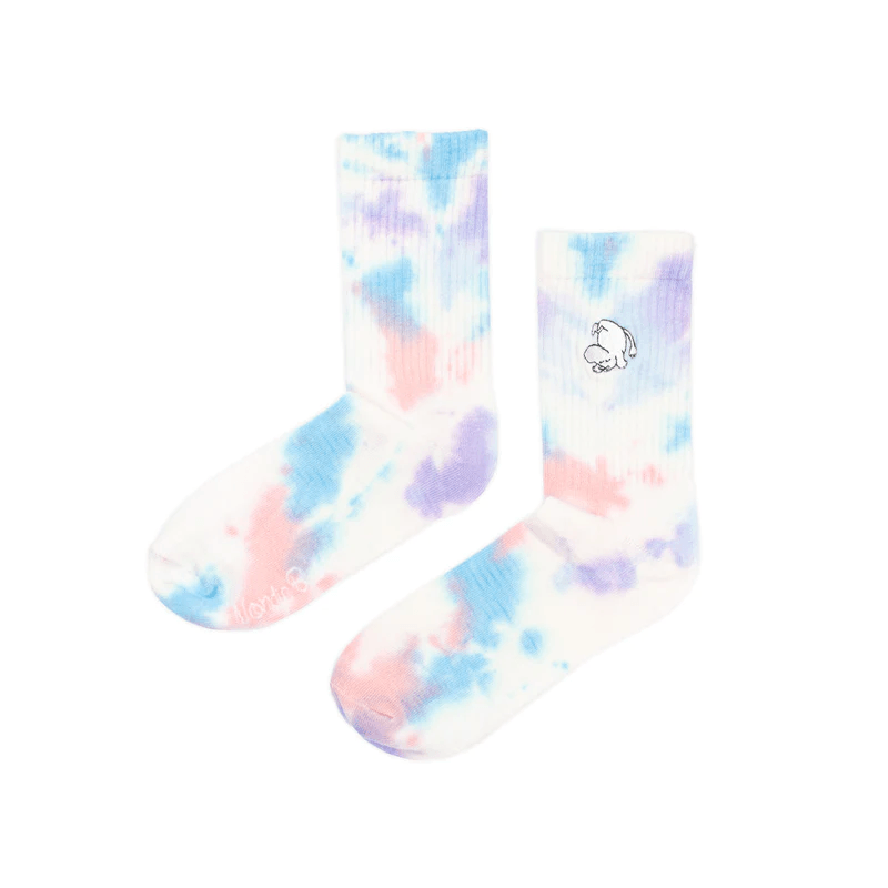 Moomintroll Tie Dye Socks Multicolour 36-42 - Nordicbuddies Moomin Shop Maroc