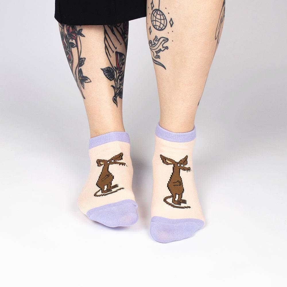 Sniff Ankle Socks Beige 36-42 - Nordicbuddies Moomin Shop Maroc