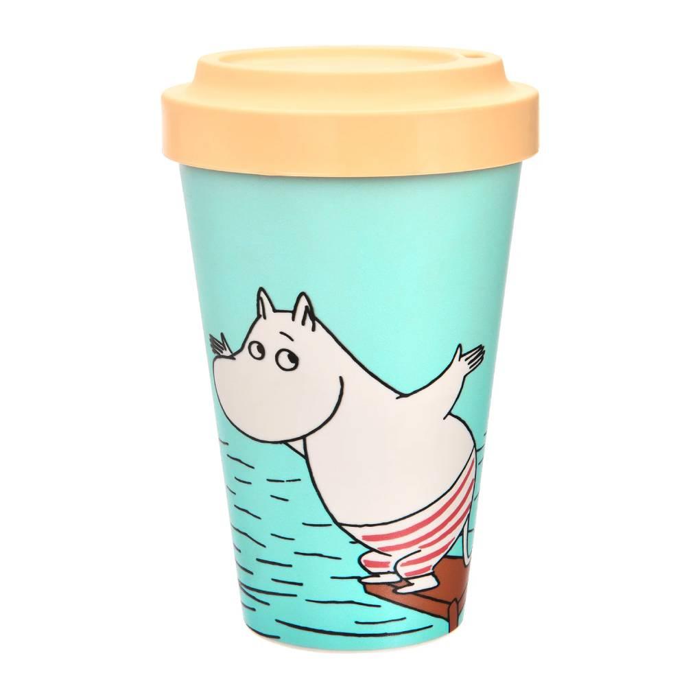 Take away Mug Moomintroll Swimming - Nordicbuddies Moomin Shop Maroc