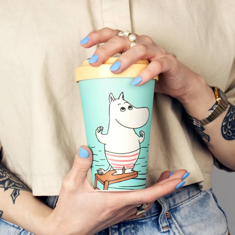 Take away Mug Moomintroll Swimming - Nordicbuddies Moomin Shop Maroc